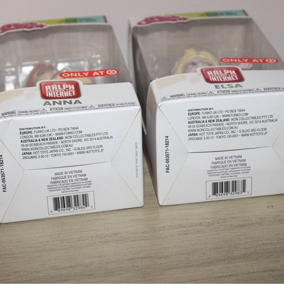 Rock Candy Funko Ralph Breaks The Internet Set of 2 Frozen Anna Elsa Collectible - Picture 6 of 6